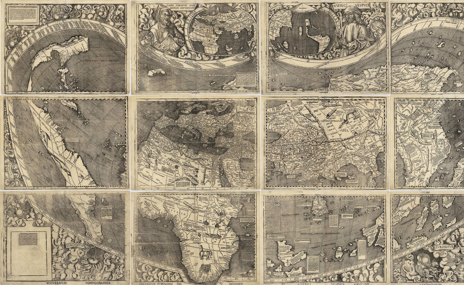 1507 map by cartographers Martin Waldseemüller and Matthais Ringmann.
