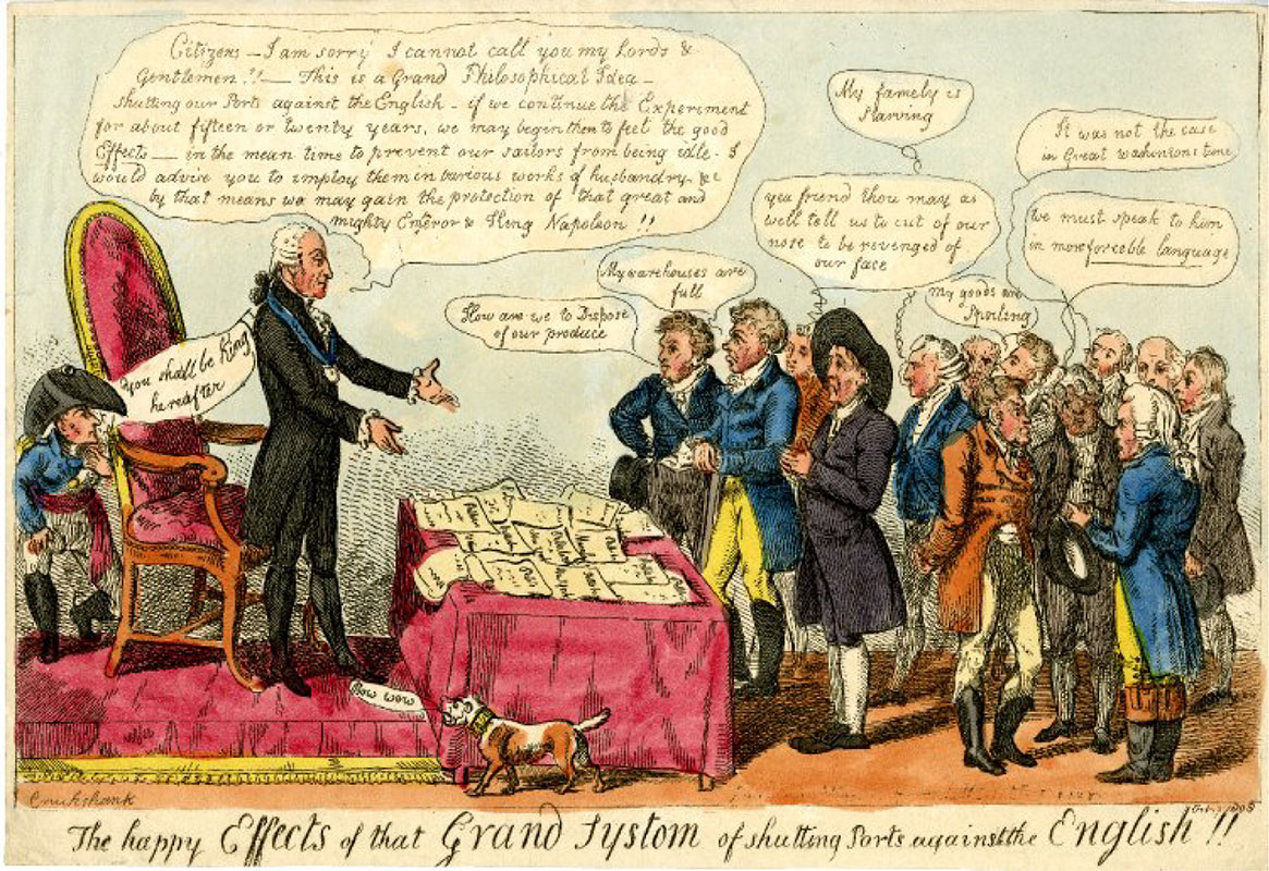The political cartoon that appeared in 1808.