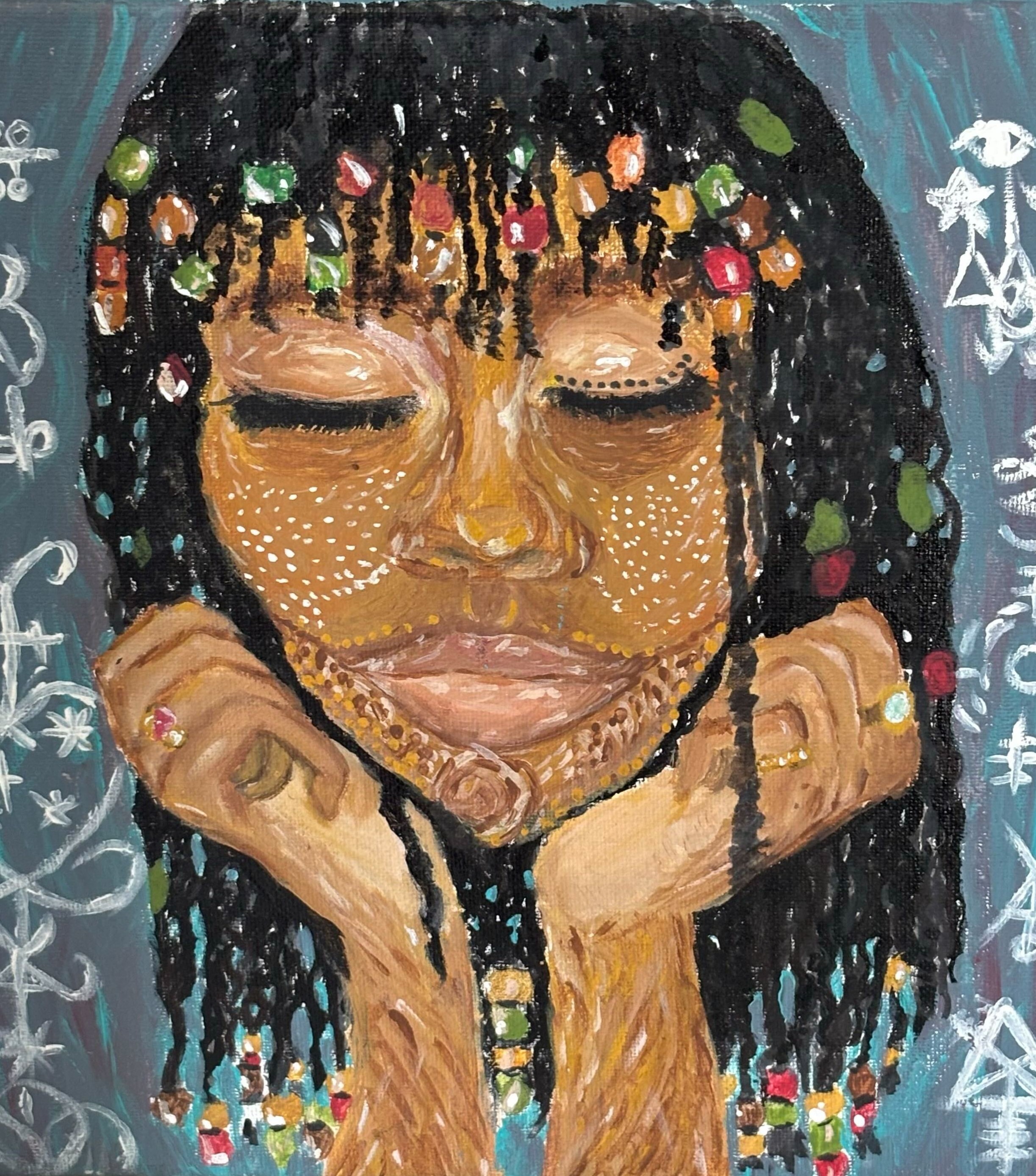 Photo of painting used with artist's permission. 