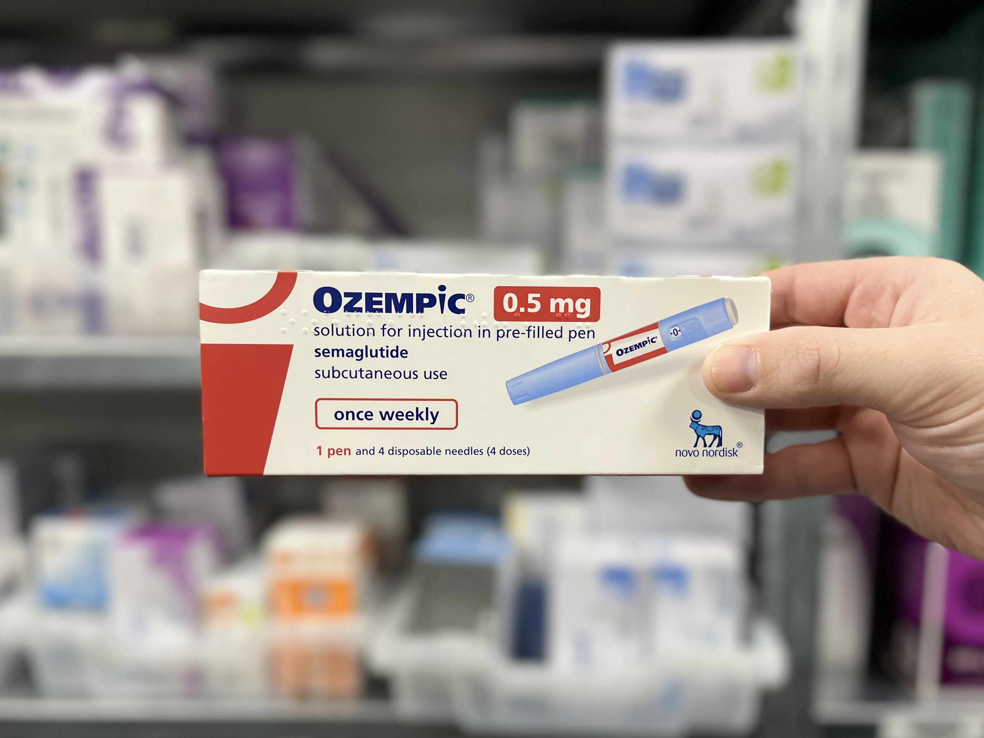 Box of the pharmaceutical Ozempic
