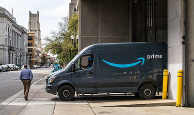 "Amazon Prime Delivery Van" by Tony Webster is licensed under CC BY 2.0